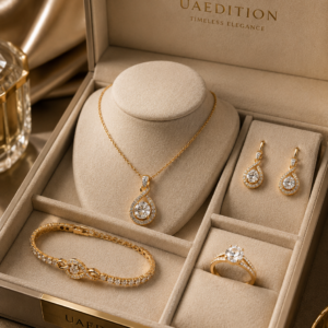 Luxury Women's Gold Plated Necklace Set – Elegant Fashion Jewelry