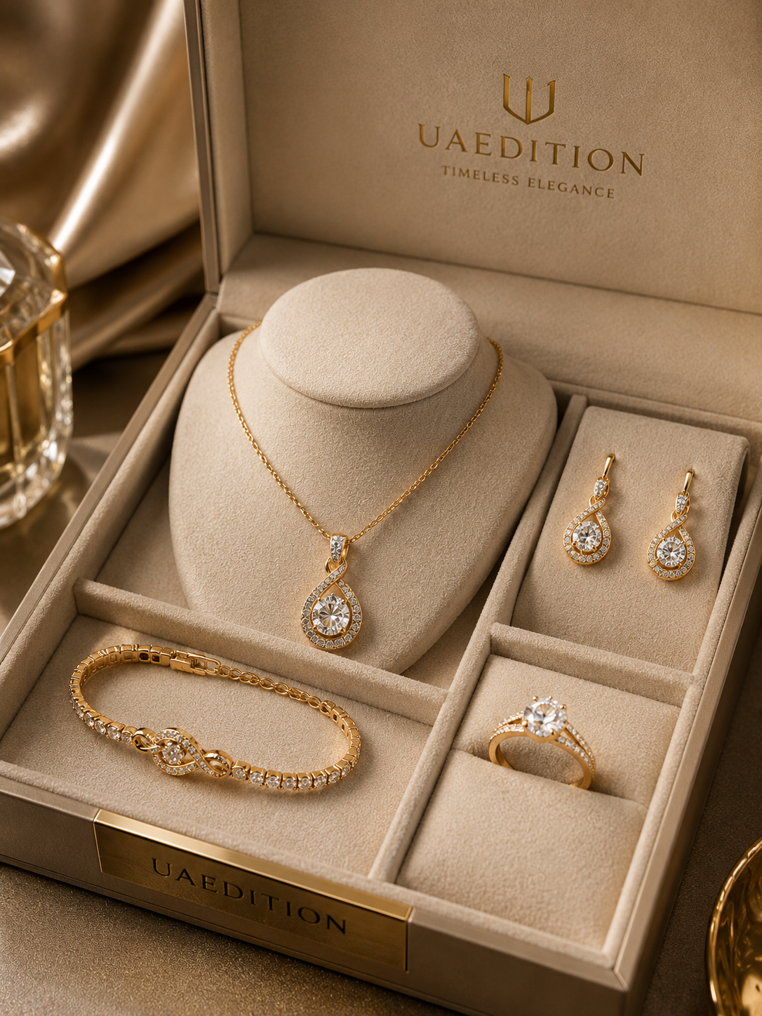 Luxury Women's Gold Plated Necklace Set – Elegant Fashion Jewelry