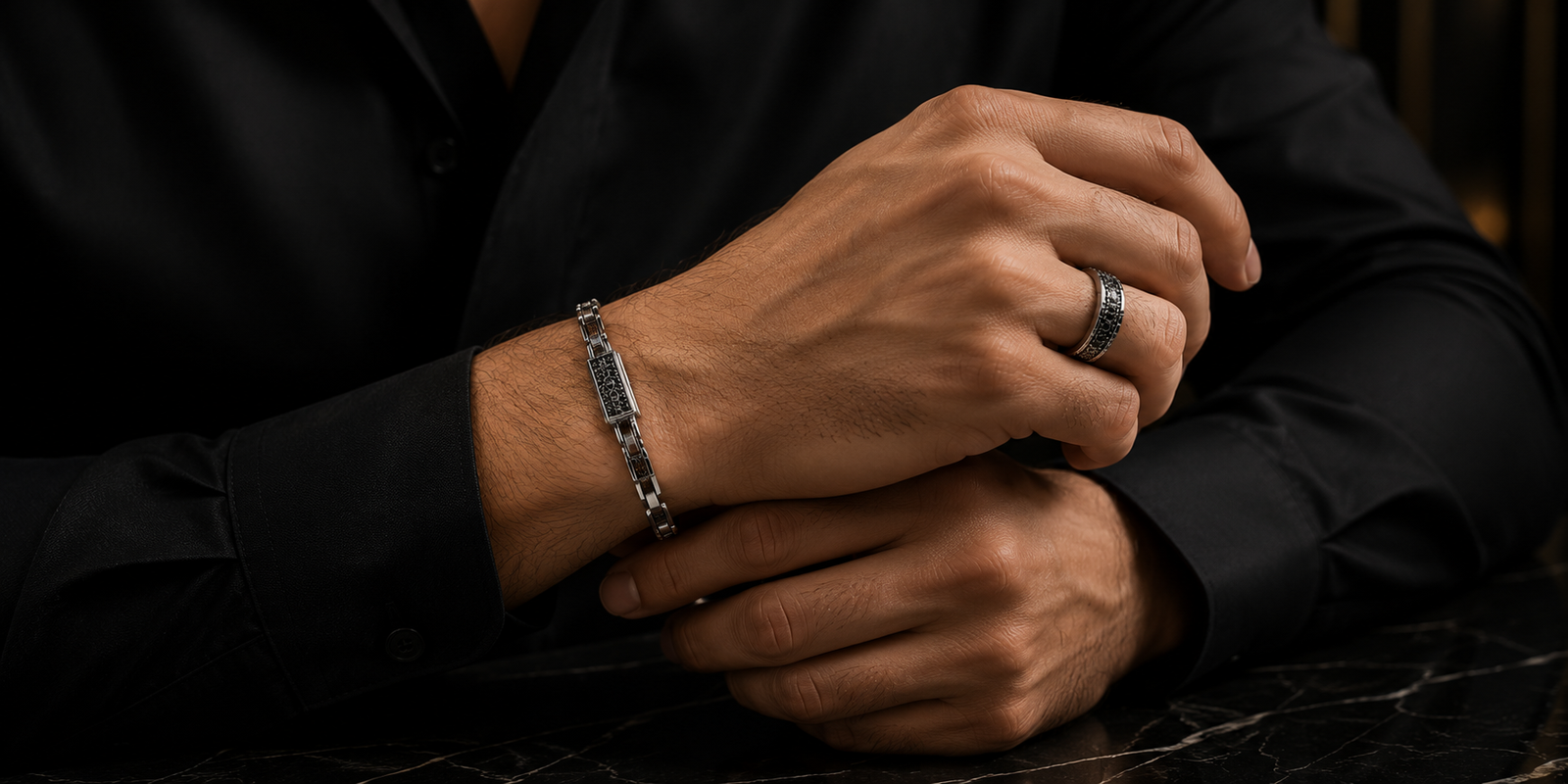Premium Men's Stainless Steel Bracelet – Luxury Chain Braceletpremium-mens-stainless-steel-bracelet - Image 2