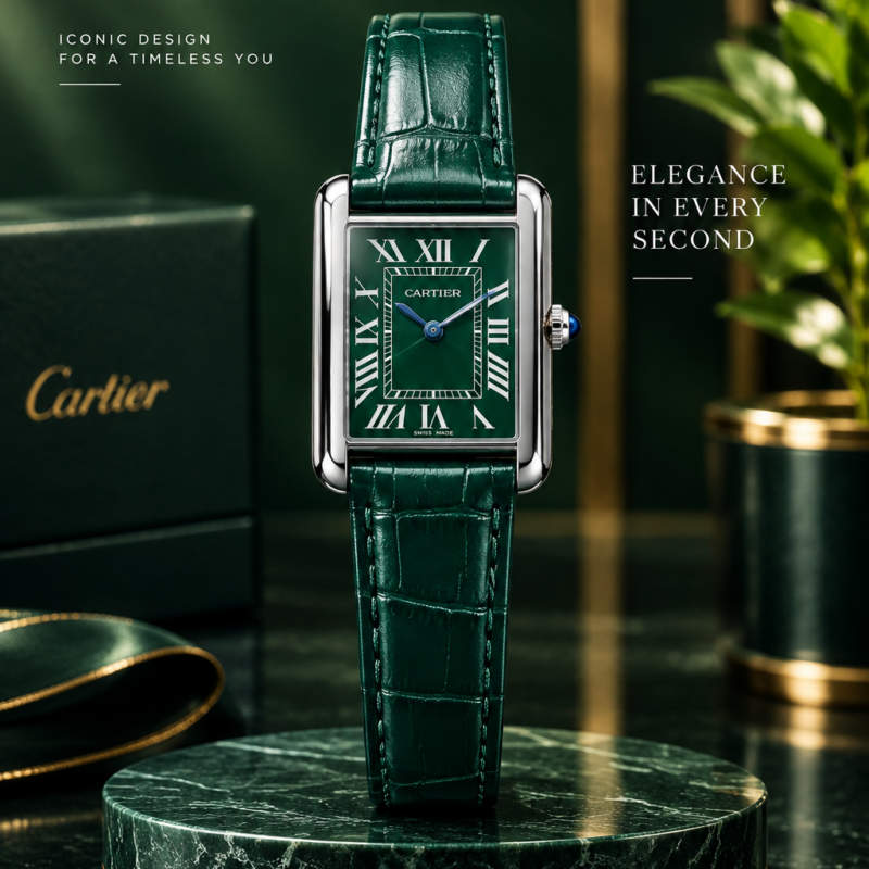 Cartier Tank Watch Green